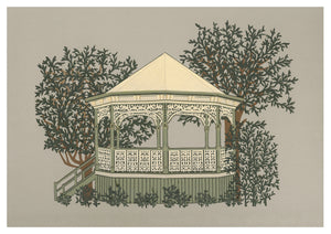 Alexandra Gardens Rotunda A paper-cut art by Yola and Daria