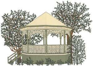 Alexandra Gardens Rotunda B paper-cut art by Yola and Daria